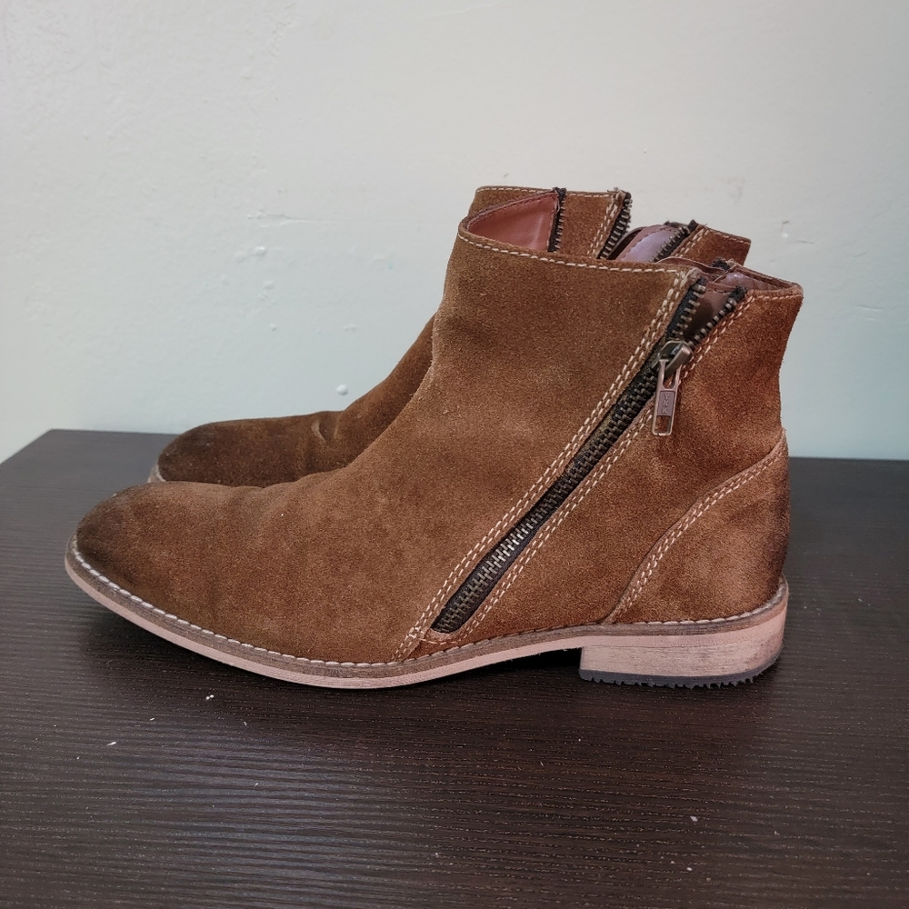 STEVE MADDEN CHELSEA BOOTS MENS SIZE 8 CHESTNUT ANKLE SHOES